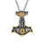 Viking Mjolnir and Fenrir Necklace