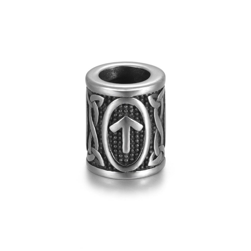 Teiwaz Rune Steel Bead