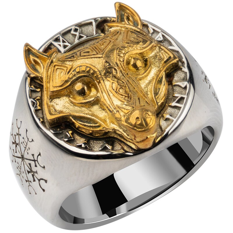 Fenrir Wolf Viking Ring