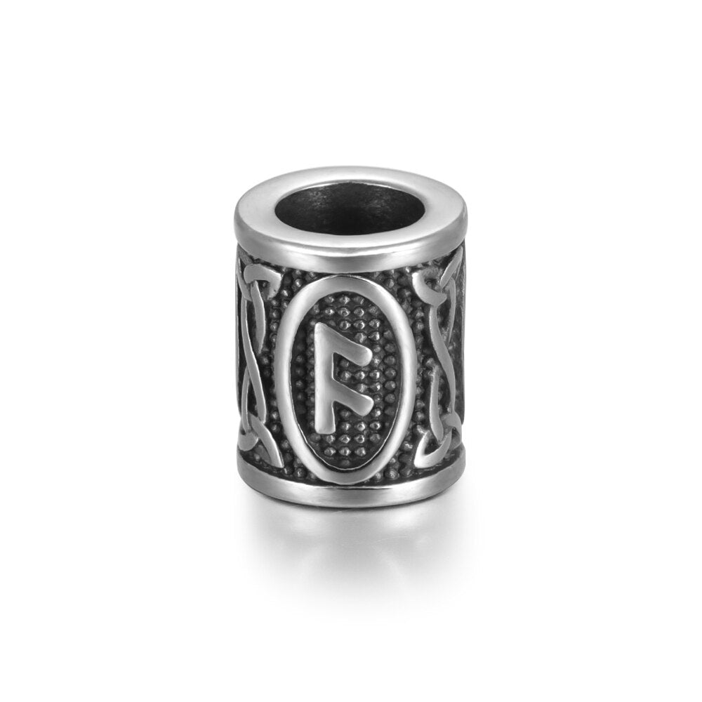 Ansuz Rune Steel Bead