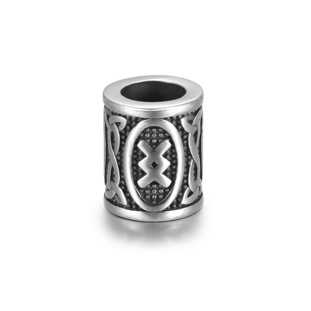 Inguz Rune Steel Bead