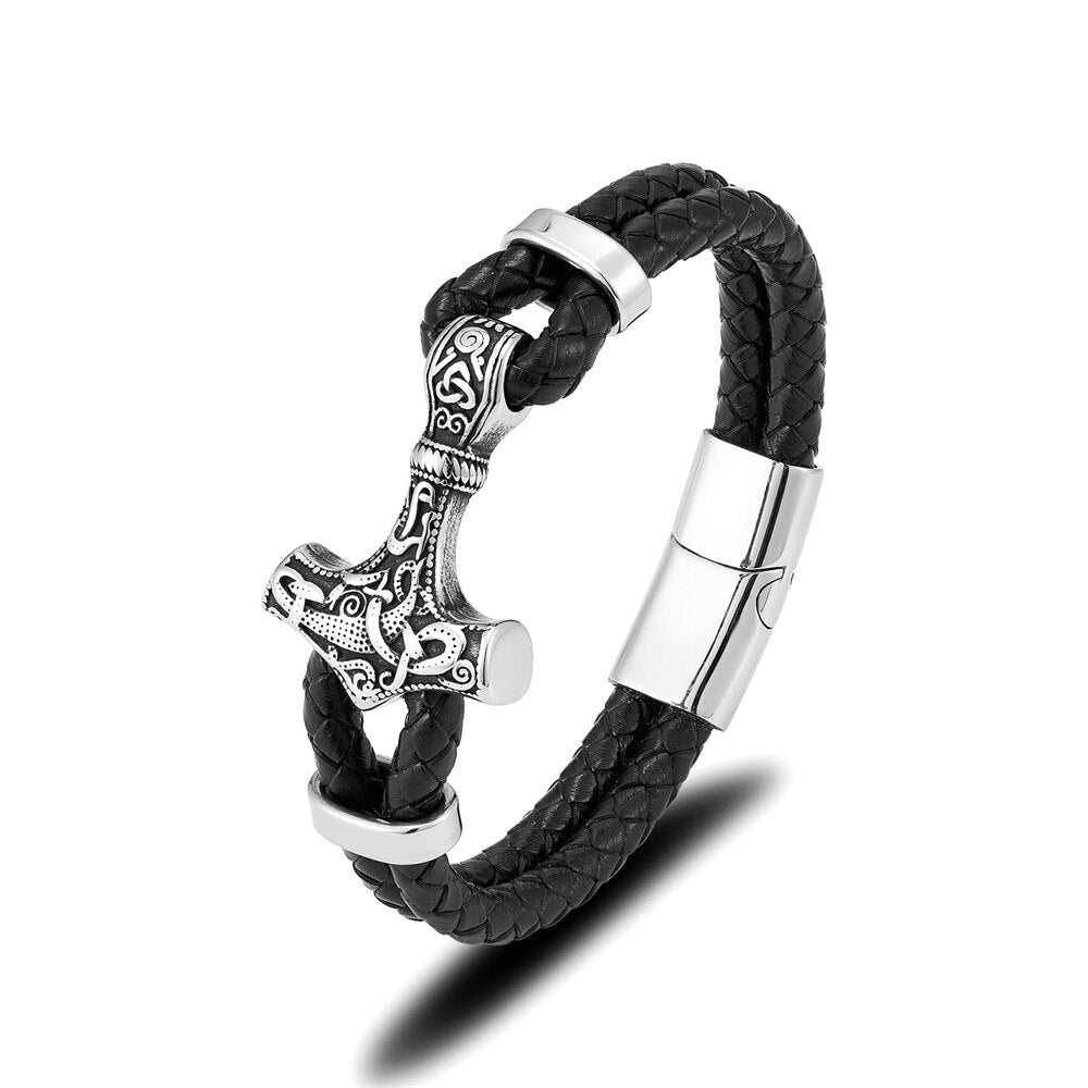 Thor's Hammer Viking Bracelet