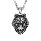 Snarling Fenrir Wolf Viking Necklace