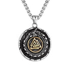 Viking Snake And Valknut Necklace