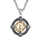 Viking Tree Of Life And Runes Necklace