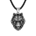 Snarling Fenrir Wolf Viking Necklace