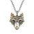 Fenrir Head Viking Necklace