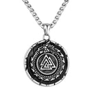 Viking Snake And Valknut Necklace