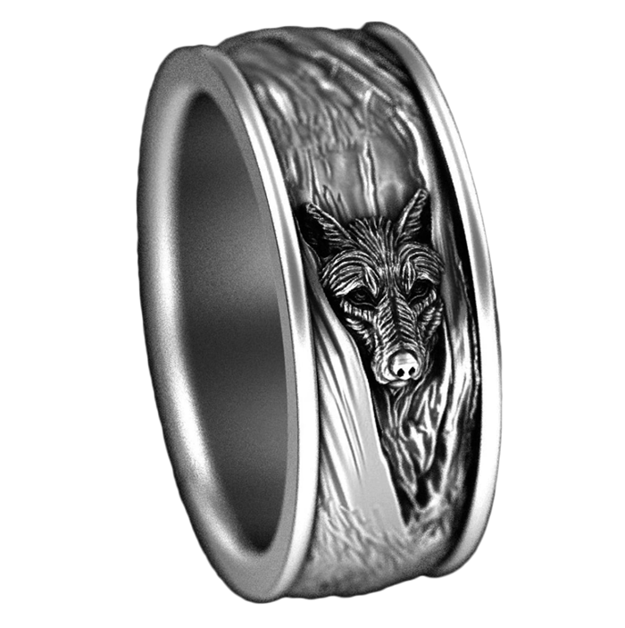 Fenrir Wolf Viking Ring