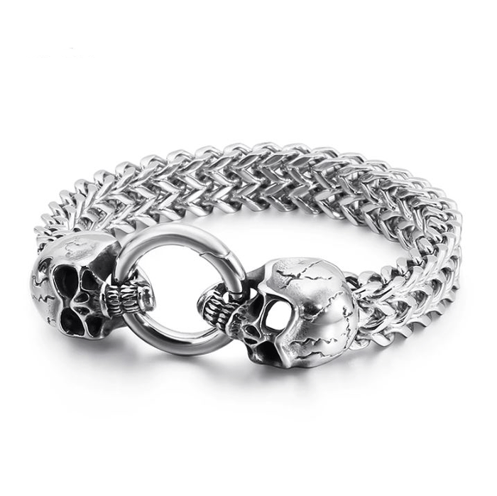 Warrior skull viking bracelet