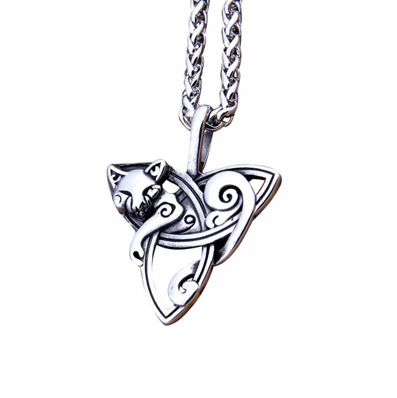 Fenrir & Triquetra Viking Necklace