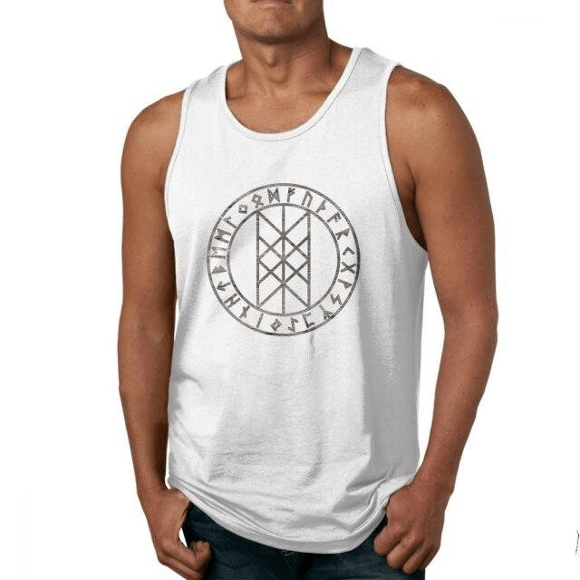 Viking Runes Bodybuilding Tank Top