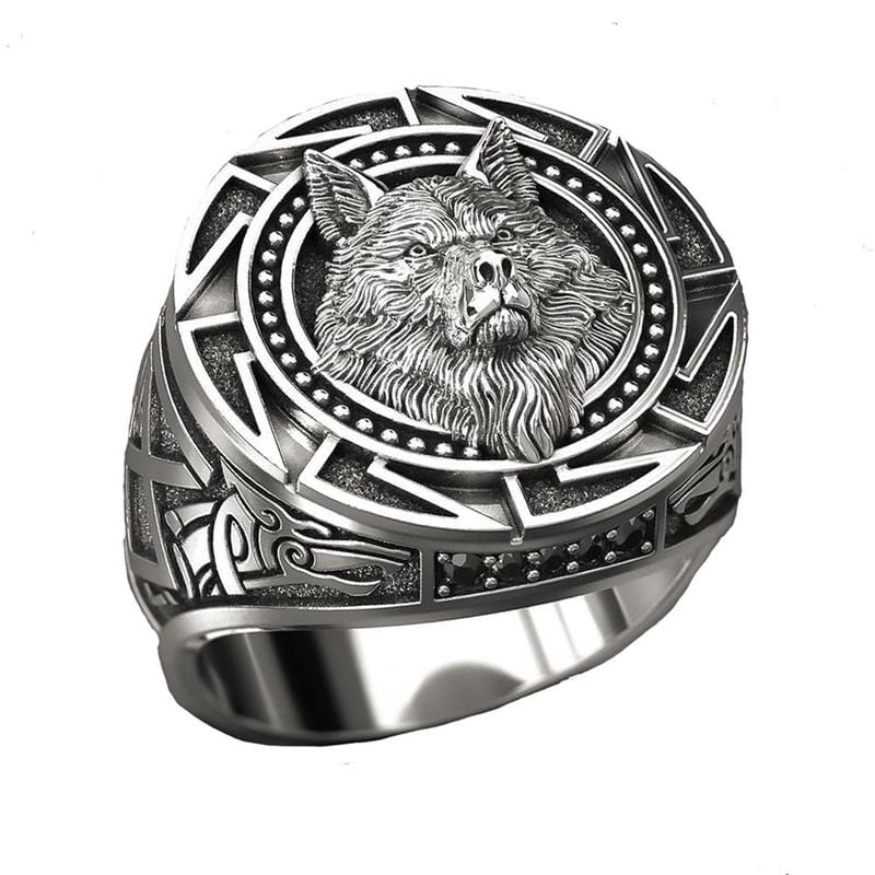 Fenrir Wolf Viking Ring