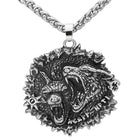 Fenrir Wolf Viking Necklace