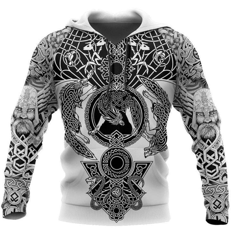 Viking sweatshirt Odin & Fenrir