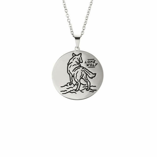 Fenrir Wolf Viking Necklace