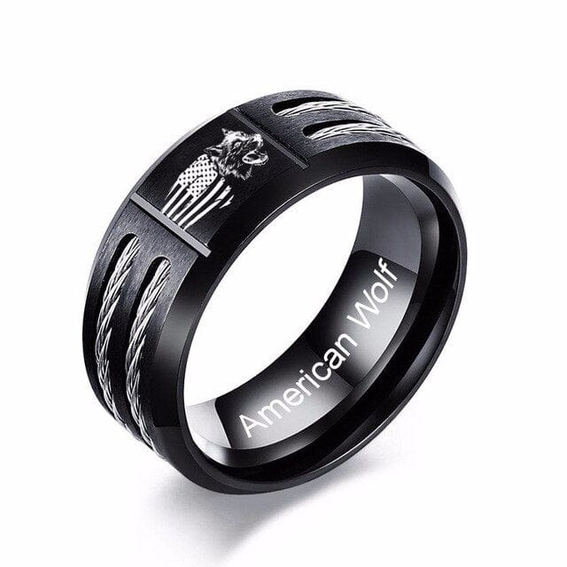 Fenrir Wolf Viking Ring