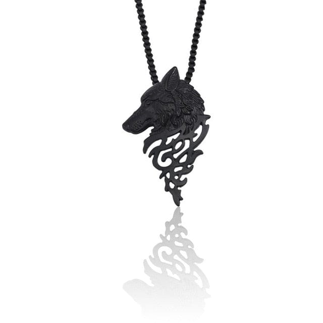 Fenrir Wolf Viking Necklace