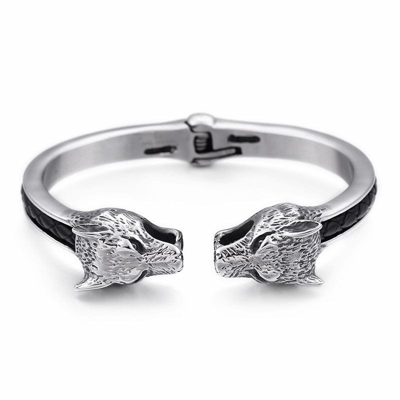 Fenrir Wolf Viking Bracelet