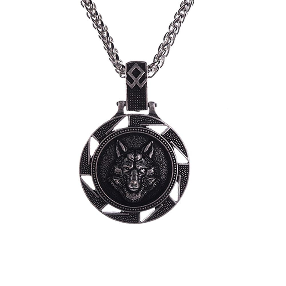 Fenrir Wolf Viking Necklace