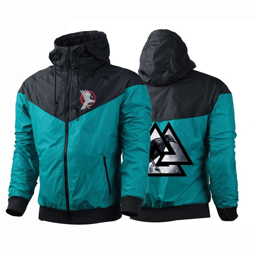 Hugin & Valknut Viking Windbreaker Jacket