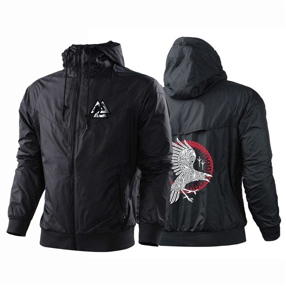 Valknut & Hugin Viking Windbreaker Jacket