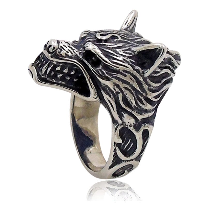 Fenrir Wolf Viking Ring