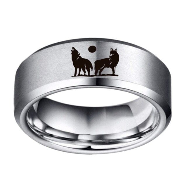 Fenrir Wolf Viking Ring