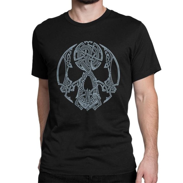 Viking Warrior Skull T Shirt