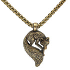 Fenrir Wolf Viking Necklace