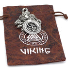 Viking Snake And Runes Necklace