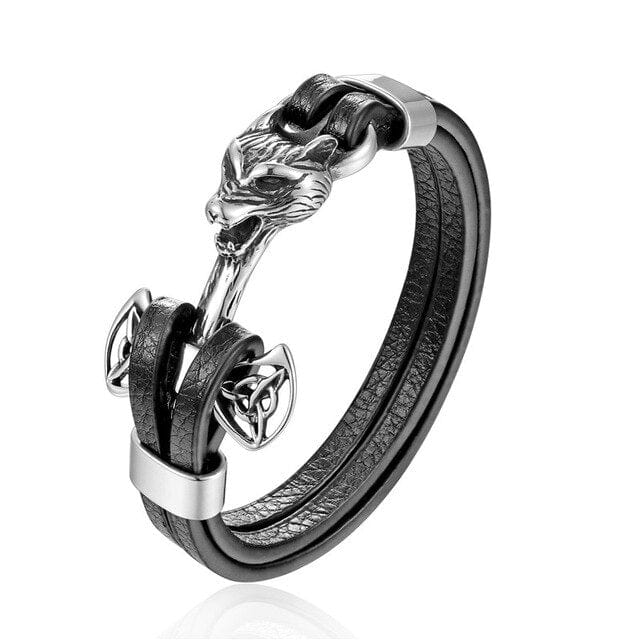 Viking Bracelet Mjolnir & Fenrir