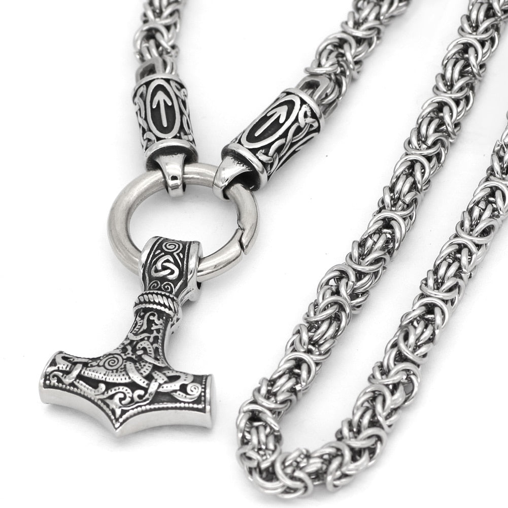 Thor's Hammer Viking Necklace