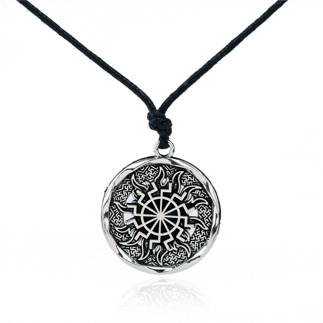 Black Sun Viking Necklace