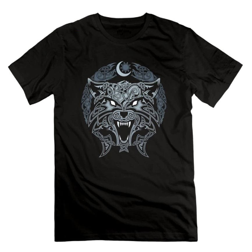 Fenrir Wolf Viking T Shirt